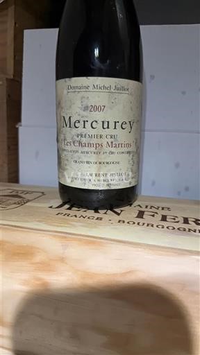 Burgund Mercurey Premier Cru Domaine Michel Juillot Les Champs Martins 2007