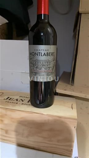 Burdeos Saint-Émilion Gran Cru Grand Cru Château Montlabert 2010