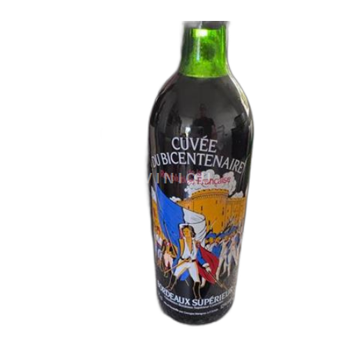 Vin Rouge sec Cuvée du Bicentenaire de la Révolution Française Georges Mérignac 1989 France Bordeaux Bordeaux supérieur AOC