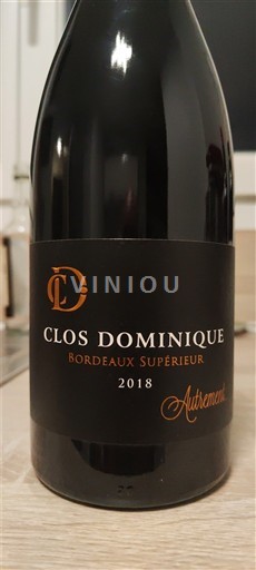 Bordeaux Bordeaux Supérieur Clos Dominique Autrement 2018