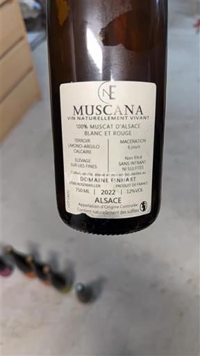 Alsazia Domaine Einhart Muscana 2022