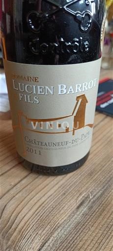Rhône-dalen Châteauneuf-du-Pape Domaine Lucien Barrot & Fils 2011