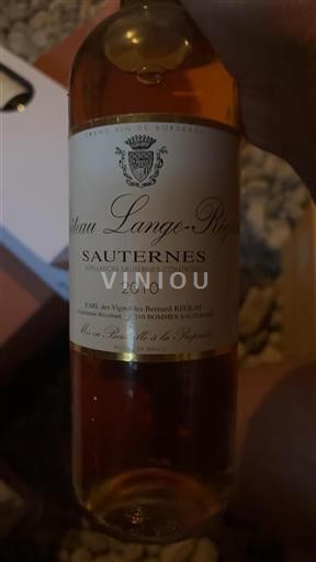 Bordeaux Sauternes Château Lange-Réglat 2010