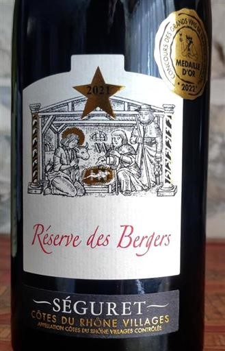 Valle del Rodano Côtes-du-rhône-villages Roaix Seguret Séguret Réserve des Bergers 2021