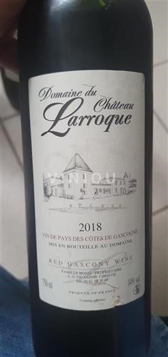 Southwest Côtes de Gascogne Domaine Larroque 2018