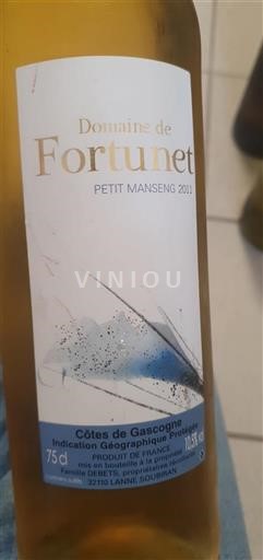 Sudoeste Côtes de Gascogne Domaine Fortunet Petit Manseng 2011