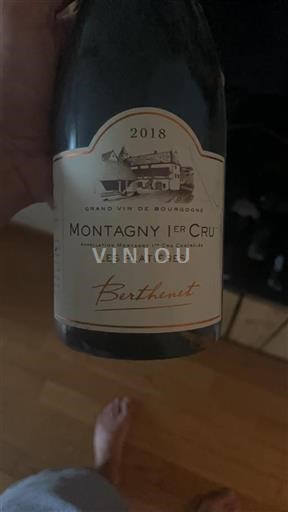 Burgundi Montagny Premier Cru Berthenet Les Plâtières 2018