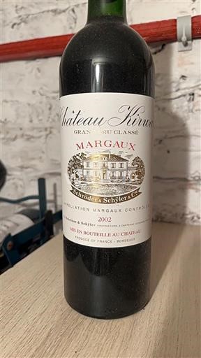 Bordeaux Margaux Kirwan 2002