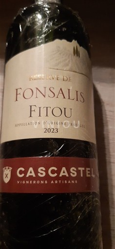 Languedoc Fitou CascasTel Réserve de Fonsalis 2023