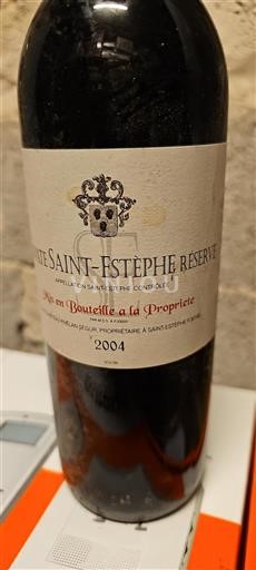 Bordeaux Saint-Estèphe Saint-Estèphe Réserve 2004