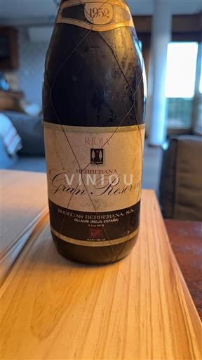 Rioja Bodegas Berberana Gran Reserva 1952