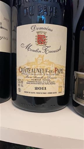 Rhône-dalen Châteauneuf-du-Pape Domaine Moulin-Tacussel 2011