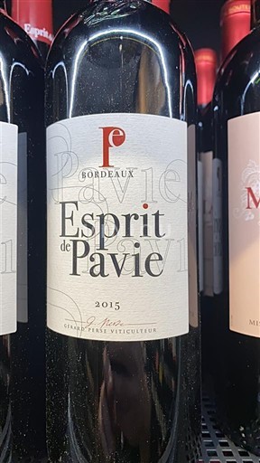 Burdeos Bordeaux Esprit de Pavie 2015