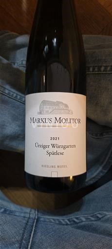 Moseldalen Mosel Markus Molitor Ürziger Würzgarten Spätlese 2021
