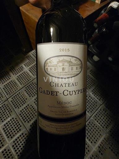 Bordeaux Médoc Château Gadet-Cuypers 2015