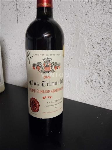 Bordo Сент-Емилион Гранд Кру Grand Cru Clos Trimoulet 2020