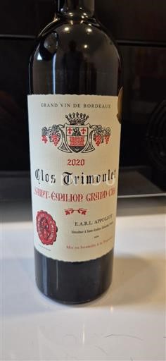 Bordeaux Saint-Émilion Grand Cru Grand Cru Clos Trimoulet 2020