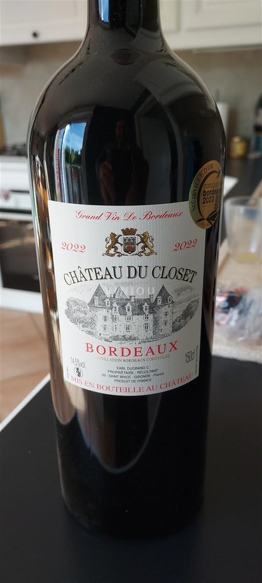 Burdeos Bordeaux Château Closet 2022