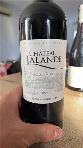 Bordeaux Listrac-Médoc Cru Bourgeois Château Lalande 2020