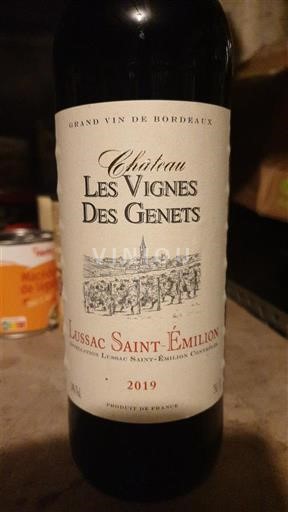 Bordeaux Lussac-Saint-Émilion Château Les Vignes des Genêts 2019