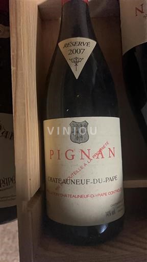 Rhônevallei Châteauneuf-du-Pape Pignan Réservé 2007