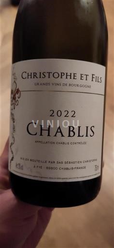 Borgoña Chablis Christophe et Fils 2022