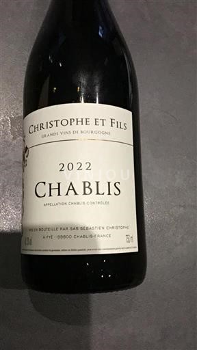 Burgundi Chablis Christophe et Fils 2022