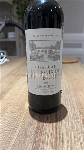 Bordéus Côtes-de-bourg Château La Croix de Puybarbe 2018