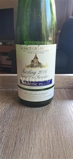 Alsace Alsace Grand Cru Grand Cru Frédéric Mallo Grand Cru Rosacker 2016