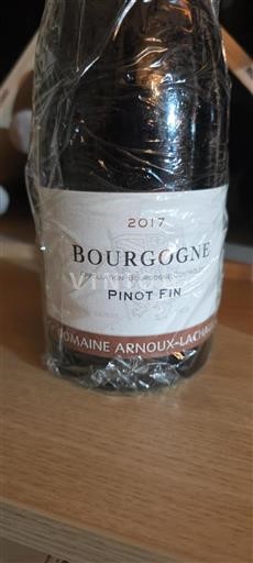 Burgundi Bourgogne Domaine Arnoux-Lachaux Pinot Fin 2017