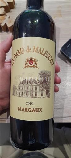 Bordeaux Margaux Château Malescot St Exupery La Dame de Malescot 2019