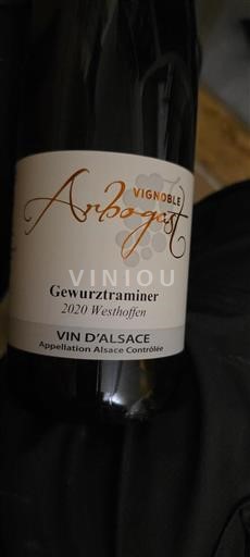 Alsace Grand Cru Vignoble Arbogast Westhoffen 2020