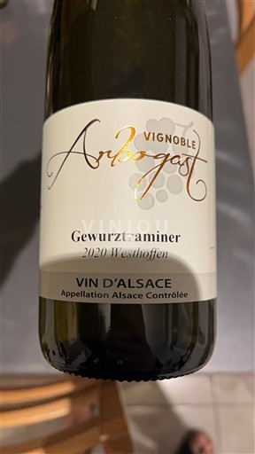 Elsass Grand Cru Vignoble Arbogast Westhoffen 2020