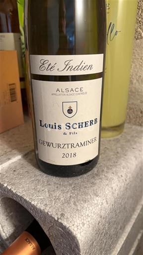 Alsasko Grand Cru Louis Scherb & Fils Été Indien 2018