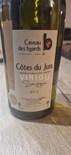 Jura Côtes du Jura Caveau des Byards Savagnin 2013
