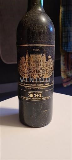 Bordeaux Margaux Grand Cru Château Palmer 1983