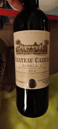 Bordeaux Château Cazeau 2014