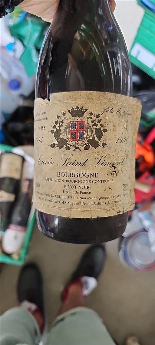 Burgundi Bourgogne Pierre Laforest Saint Vincent 1994