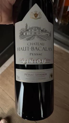 Bordeaux Pessac-Léognan Château Haut-Bacalan Ikke årgangsbestemt