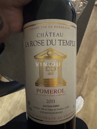 Burdeos Pomerol Château La Rose du Temple 2011