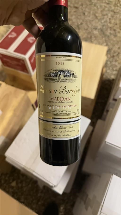 Sudoeste Madiran Château Barrejat 2018