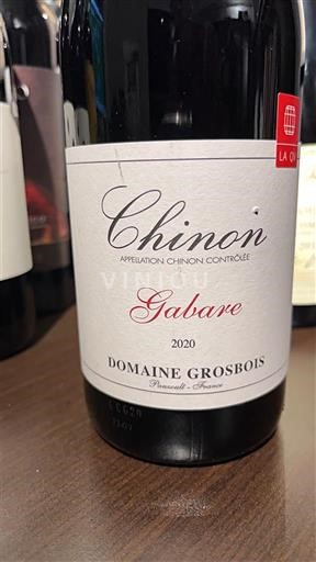 Valle della Loira Chinon Domaine Grosbois Gabare 2020