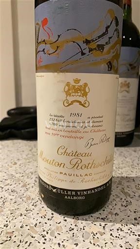 Bordeaux Pauillac Grand Cru Château Mouton Rothschild 1981