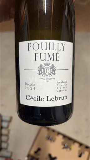 Thung lũng sông Loire Pouilly-fumé Cécile Lebrun 2024