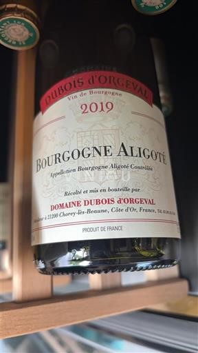Borgoña Borgoña-Aligoté Domaine Dubois Orgeval 2019