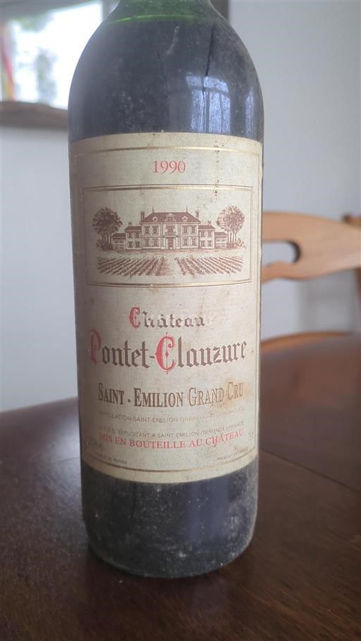 Burdeos Saint-Émilion Grand Cru Château Pontet-Clauzure 1990