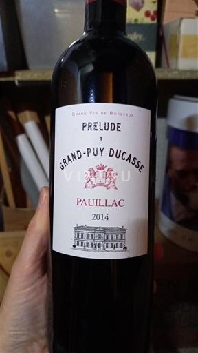 Bordeaux Pauillac Château Grand-Puy Ducasse Prélude 2014