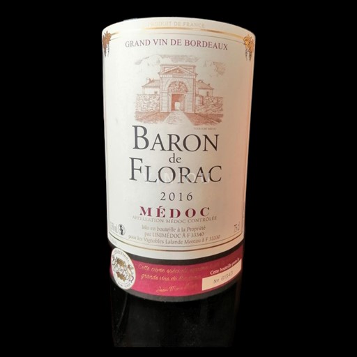 Bordeaux Médoc Baron de Florac/VIGNOBLES LALANDE MOREAU A O P 2016