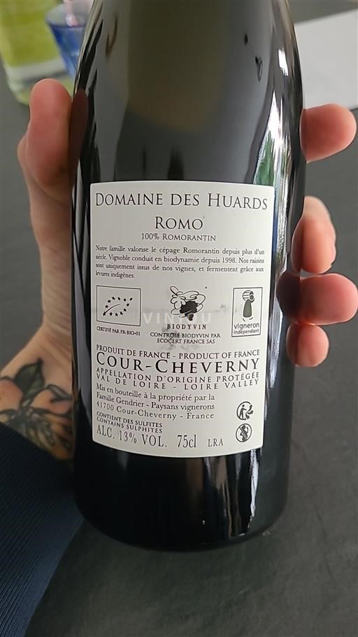 Loire Valley Cour-cheverny Domaine Des Huards Romo 2020