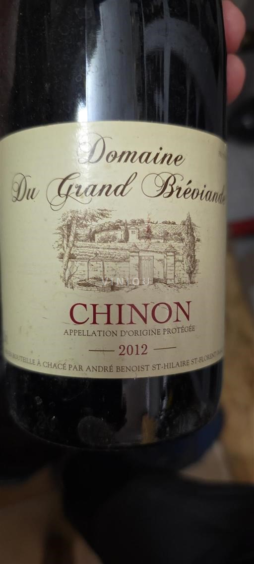 Loiredalen Chinon Domaine Grand Bréviande 2012